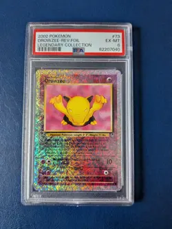 Pokemon TCG Drowzee Reverse Holo 73/110 Legendary Collection PSA 6 WOTC Card - Image 1