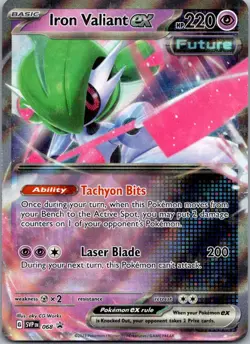 Iron Valiant ex 068 Holo Promo Scarlet & Violet Promo Pokemon Near Mint - Image 1