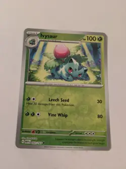 Ivysaur 002/165 Uncommon 151 Pokemon Reverse Holo Near Mint - Image 1