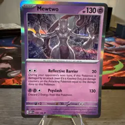 Mewtwo - Holo Rare - 150/165 Pokemon TCG Scarlet & Violet 151 - Image 1