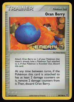 Oran Berry 80/106 Emerald Reverse Holo Uncommon POKEMON - Image 1