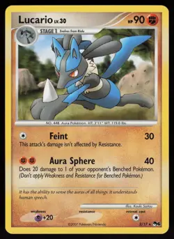 Lucario 2/17 POP Series 6 Rare POKEMON - Image 1