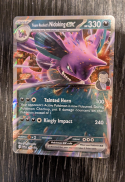 Pokemon TCG Team Rocket’s Nidoking ex SVP 217 Sv: Destined Rivals Promo NM - Image 1