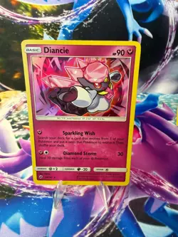 DIANCIE 94/147 BURNING SHADOWS Holo Rare Pokemon - Image 1