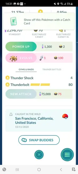 Pokemon Go Shiny Electabuzz - Image 2