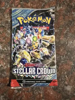 Lot Of 8 Pokemon TCG: Scarlet and Violet Stellar Crown Booster Pack Sealed - Image 2