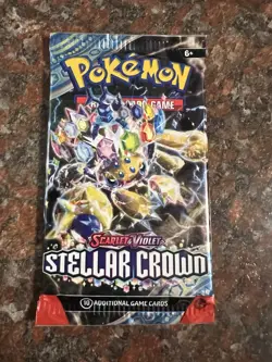 Lot Of 8 Pokemon TCG: Scarlet and Violet Stellar Crown Booster Pack Sealed - Image 4