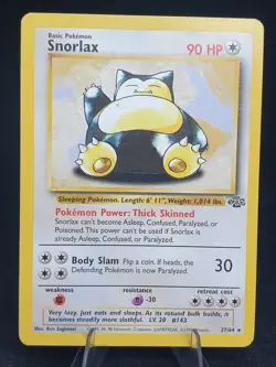 Snorlax 27/64 Non holo rare Jungle 1999 Vintage WoTC Pokemon Card LP-MP - Image 1