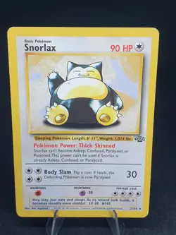 Snorlax 27/64 Non holo rare Jungle 1999 Vintage WoTC Pokemon Card LP-MP - Image 3