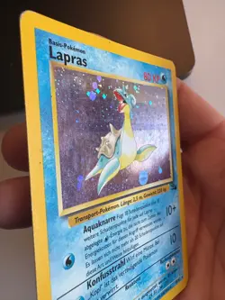 Lapras 10/62 Holo Base Set 1999 WOTC Vintage German Pokemon Card Rare - Image 2