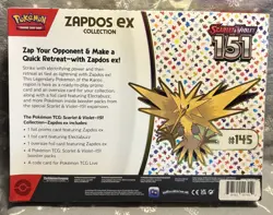 POKEMON SCARLET & VIOLET TCG 151 ZAPDOS EX COLLECTION BOX NEW SEALED - Image 2