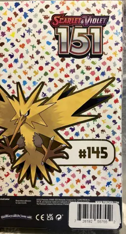 POKEMON SCARLET & VIOLET TCG 151 ZAPDOS EX COLLECTION BOX NEW SEALED - Image 3