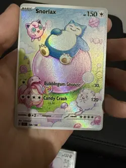 Bubble Snorlax Pokemon Card TCG DISPLAY ART CARD - Image 2