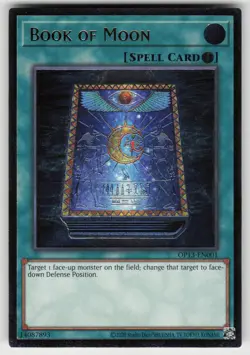Book of Moon (UTR) OP13-EN001 OTS Tournament Pack 13 Ultimate Rare YU-GI-OH - Image 1