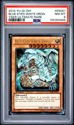 Blue Eyes White Dragon YSKR-EN001 Ultimate Rare Yugioh PSA 8 *886 - Image 1