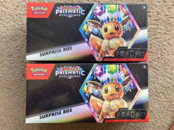 Pokemon TCG Scarlet & Violet Prismatic Evolutions Surprise Box Lot of 2 Sealed - Image 1