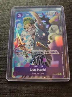 Uso-Hachi ST18-001 Alt Art PRB02 The Best Vol.2 English One Piece TCG English NM - Image 1