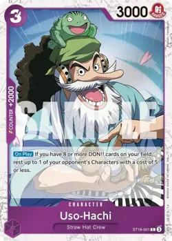 One Piece TCG - Uso-Hachi (Pirate Foil) ST18-001 PRB02 ENG NM - Image 1
