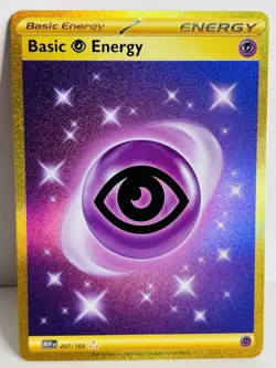 Psychic Energy 207/165 Scarlet & Violet 151 Gold Hyper Rare Pokemon TCG Card - Image 1