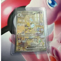 Pokemon 151 Alakazam EX Full Art Holo 201/165 Englische Karte - Image 1