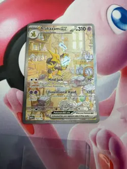 Pokemon 151 Alakazam EX Full Art Holo 201/165 Englische Karte - Image 2