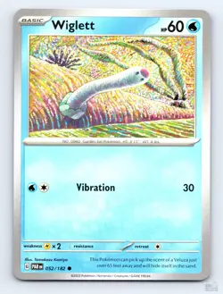Wiglett 052/182 Paradox Rift Common Tomokazu Komiya Pokemon NM - Image 1