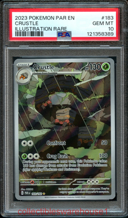 Pokemon Paradox Rift Crustle 183 PSA 10 - Image 1