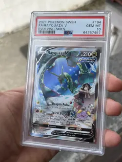 Pokemon Rayquaza V 194/203 Evolving Skies Full Art PSA 10 Gem Mint Eng 🐉💎 - Image 3