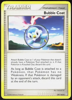 Legends Awakened Bubble Coat 129/146 Uncommon Pokemon LP - Image 1