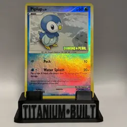 Piplup 93/130 Reverse Holo Stamped Diamond & Pearl Pokemon TCG LP - Image 1
