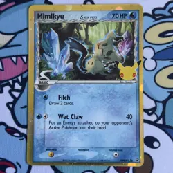 Mimikyu SWSH136 - Holo Promo - Celebrations Pokemon Card - Image 1