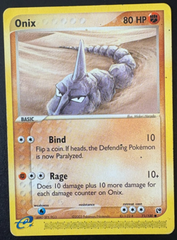 Pokemon TCG Onix 71/100 Regular EX Sandstorm HP - Image 1