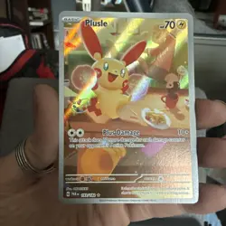 Pokemon Plusle Illustration Rare 193/182 Paradox Rift Holo 70HP English 2022 - Image 1