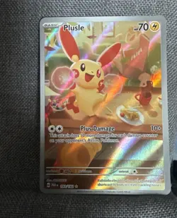 Pokemon Plusle Illustration Rare 193/182 Paradox Rift Holo 70HP English 2022 - Image 2