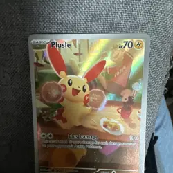 Pokemon Plusle Illustration Rare 193/182 Paradox Rift Holo 70HP English 2022 - Image 4