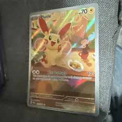 Pokemon Plusle Illustration Rare 193/182 Paradox Rift Holo 70HP English 2022 - Image 5