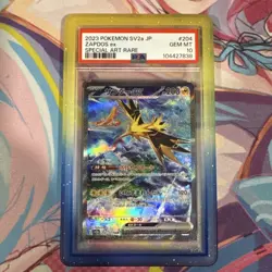 Pokemon Zapdos ex 151 Japanese Special Art Rare #204 PSA 10 Gem Mint - Image 1