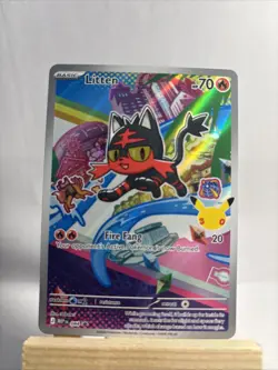Litten My First Partner Illustration Collection Pokemon 30th - Image 1