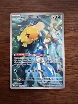 Pokemon TCG Misty's Psyduck Destined Rivals 193/182 Illustration Rare NM - Image 1
