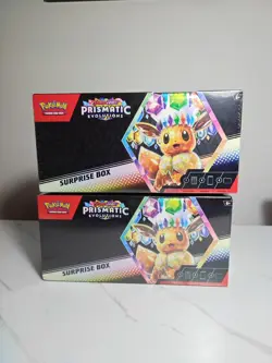 Pokemon TCG Prismatic Evolutions Surprise Box Factory Sealed (LOT OF 2 Boxes) - Image 1