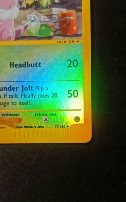 Pokemon Flaffy 77/165 Expedition - Reverse Holo ENG Light Back Stain Arita - Image 5