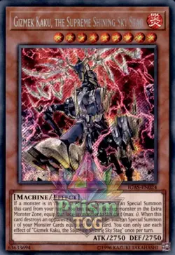 Gizmek Kaku, the Supreme Shining Sky Stag Ultra Rare #MP21-EN007 Yugioh - Image 1