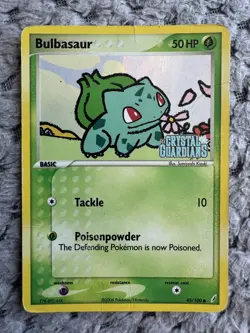2006 Pokemon EX Crystal Guardians Bulbasaur Reverse Holo #45/100 HP / DAMAGED - Image 1