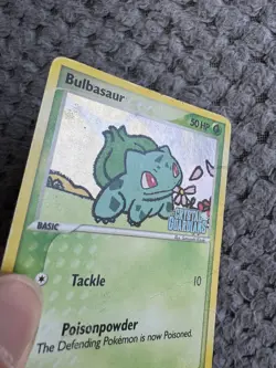 2006 Pokemon EX Crystal Guardians Bulbasaur Reverse Holo #45/100 HP / DAMAGED - Image 4