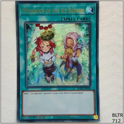 Medallion of the Ice Barrier Alternate Art - BLTR-EN098 - Ultra Rare 1st Yugioh - Image 1