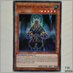 Grandmaster of the Six Samurai - SPWA-EN009 - Super Rare 1st Edition Yugioh - Image 1