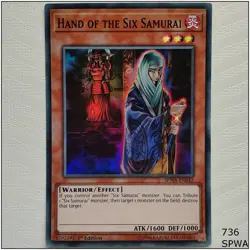 Hand of the Six Samurai - SPWA-EN042 - Super Rare 1st Edition Yugioh - Image 1