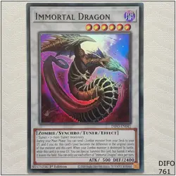 Immortal Dragon - DIFO-EN041 - Super Rare 1st Edition Yugioh - Image 1