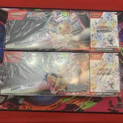 (2) Pokemon Sam's Club Prismatic Evolutions Surprise Box + Booster Bundle Lot - Image 1