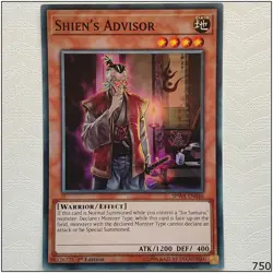 Shien's Advisor - SPWA-EN046 - Super Rare 1st Edition Yugioh - Image 1